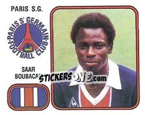 Figurina Saar Boubacar - Football France 1981-1982 - Panini