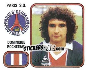 Sticker Dominique Rocheteau - Football France 1981-1982 - Panini