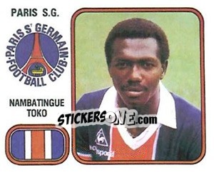 Figurina Nambatingue Toko - Football France 1981-1982 - Panini
