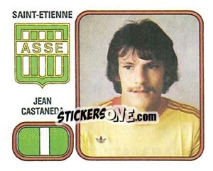 Sticker Jean Castaneda - Football France 1981-1982 - Panini