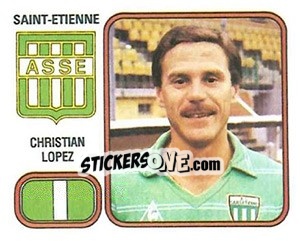 Cromo Christian Lopez - Football France 1981-1982 - Panini