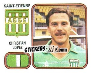 Sticker Christian Lopez - Football France 1981-1982 n. 248 - Panini