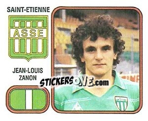 Figurina Jean-Louis Zanon - Football France 1981-1982 - Panini
