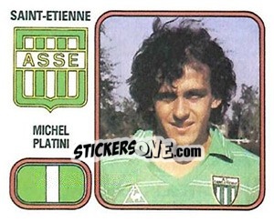 Figurina Michel Platini - Football France 1981-1982 - Panini