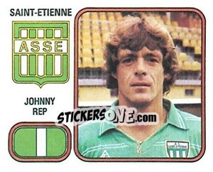 Sticker Johnny Rep - Football France 1981-1982 n. 254 - Panini