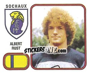 Cromo Albert Rust - Football France 1981-1982 - Panini