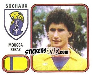 Cromo Moussa Bezaz - Football France 1981-1982 - Panini