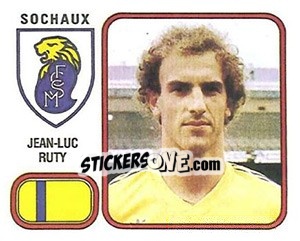 Sticker Jean-Luc Ruty - Football France 1981-1982 - Panini