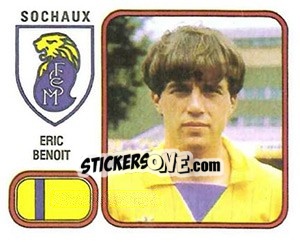 Figurina Eric Benoit - Football France 1981-1982 - Panini