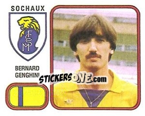 Sticker Bernard Genghini - Football France 1981-1982 - Panini