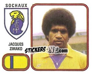 Cromo Jacques Zimako - Football France 1981-1982 - Panini