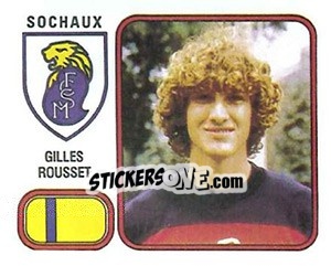 Figurina Gilles Rousset - Football France 1981-1982 - Panini