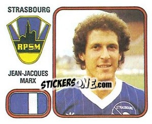 Cromo Jean-Jacques Marx - Football France 1981-1982 - Panini