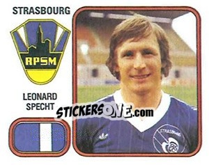 Sticker Leonard Specht - Football France 1981-1982 - Panini