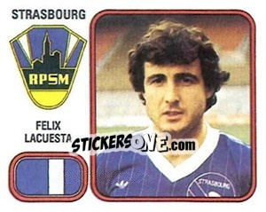 Sticker Felix Lacuesta - Football France 1981-1982 - Panini