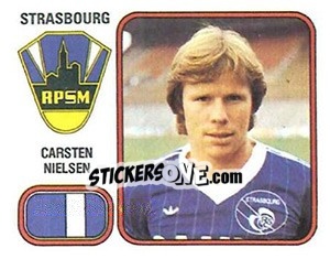Figurina Carsten Nielsen - Football France 1981-1982 - Panini