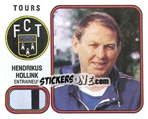 Cromo Hendrikus Hollink - Football France 1981-1982 - Panini