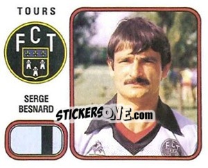 Sticker Serge Besnard - Football France 1981-1982 - Panini