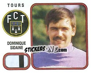 Sticker Dominique Sidaine - Football France 1981-1982 - Panini