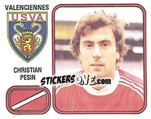 Sticker Christian Pesin - Football France 1981-1982 - Panini