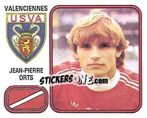 Sticker Jean-Pierre Orts - Football France 1981-1982 - Panini