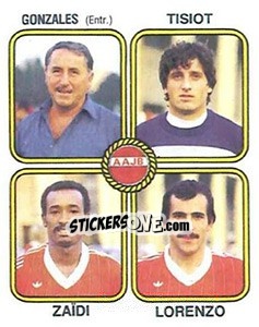 Sticker Pancho Gonzalez / Francis Tisiot / Madi-Mogne Zaidi / Antonio Lorenzo - Football France 1981-1982 - Panini