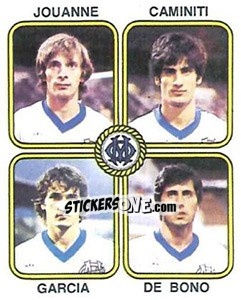 Sticker Jouanne / Caminiti / Garcia / De Bono - Football France 1981-1982 - Panini