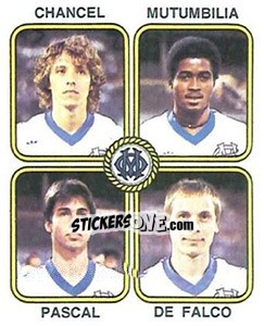 Sticker Chancel / Mutumbilia / Pascal / De Falco - Football France 1981-1982 n. 375 - Panini