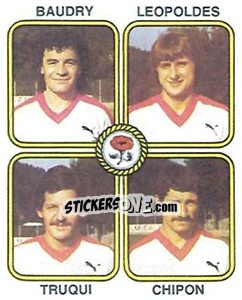 Figurina Christian Baudry / Daniel Leopoldes / Jean-Pierre Truqui / Alain Chipon - Football France 1981-1982 - Panini