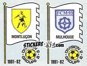 Cromo Ecusson Etoile des Sports / F.C. Mullhouse - Football France 1981-1982 - Panini