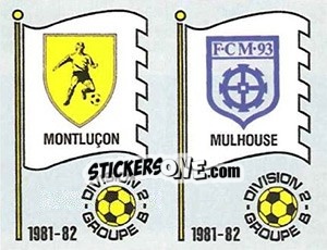 Sticker Ecusson Etoile des Sports / F.C. Mullhouse - Football France 1981-1982 n. 405 - Panini