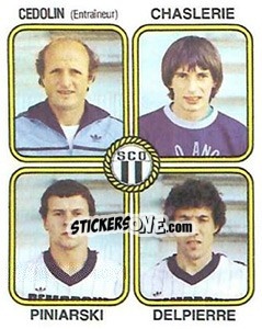 Sticker Cedolin / Chasliere / Piniarski / Delpierre - Football France 1981-1982 - Panini