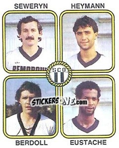 Figurina Seweryn / Heymann / Berdoll / Eustache - Football France 1981-1982 - Panini