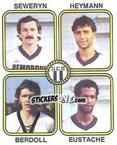 Sticker Seweryn / Heymann / Berdoll / Eustache - Football France 1981-1982 n. 414 - Panini