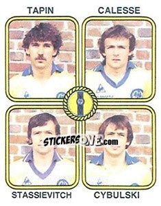 Sticker Tapin / Calesse / Stassievitch / Cybulski - Football France 1981-1982 - Panini