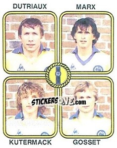 Sticker Dutriaux / Marx / Kutermack / Gosset - Football France 1981-1982 n. 447 - Panini