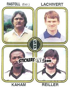 Cromo Rastoll / Jean-Marie Lachivert / Kaham / Reiller - Football France 1981-1982 - Panini