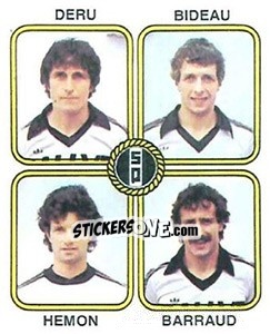 Figurina Gerard Deru / Bideau / Andre Hemon / Barraud - Football France 1981-1982 n. 449 - Panini