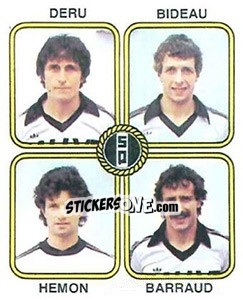 Figurina Gerard Deru / Bideau / Andre Hemon / Barraud - Football France 1981-1982 - Panini