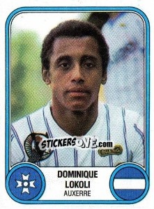Sticker Dominique Lokoli - Football France 1982-1983 - Panini