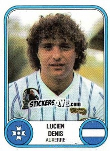 Sticker Lucien Denis - Football France 1982-1983 - Panini