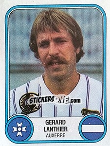Sticker Gerard Lanthier - Football France 1982-1983 n. 9 - Panini