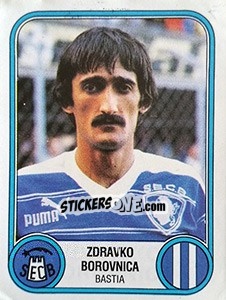 Cromo Zdravko Borovnica - Football France 1982-1983 - Panini