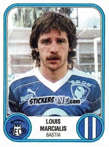 Sticker Louis Marcialis - Football France 1982-1983 n. 30 - Panini