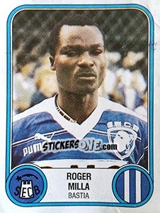Sticker Roger Milla - Football France 1982-1983 - Panini