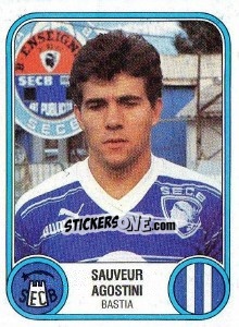 Figurina Sauvier Agostini - Football France 1982-1983 - Panini