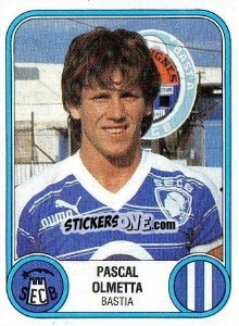 Sticker Pascal Olmetta - Football France 1982-1983 - Panini