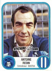 Figurina Antoine Redin - Football France 1982-1983 - Panini