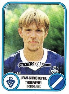 Cromo Jean-Christophe Thouvenel - Football France 1982-1983 - Panini