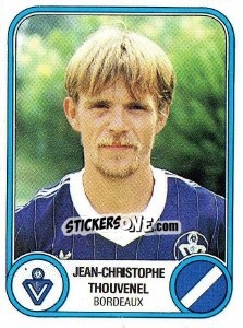 Figurina Jean-Christophe Thouvenel - Football France 1982-1983 n. 45 - Panini